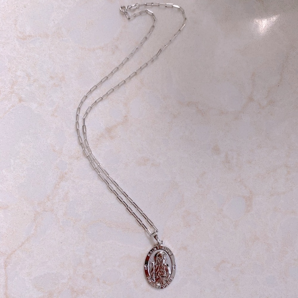 Saint Jude Necklace | Sterling Silver - Picture 2 of 6